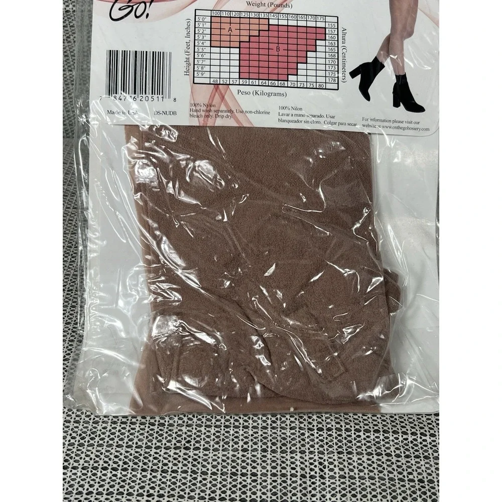 On the Go (3 Pack)Women's‎ Nude Day Sheer Pantyhose - Invisible Toe - Size B